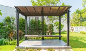 Toldo em jardim